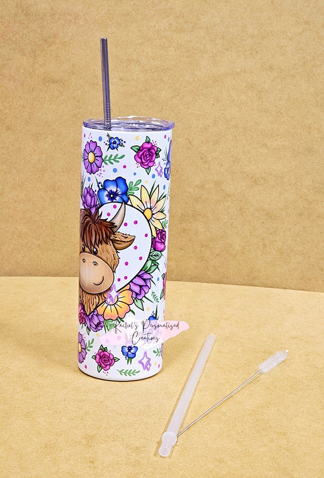 Highland cow 20oz tumbler