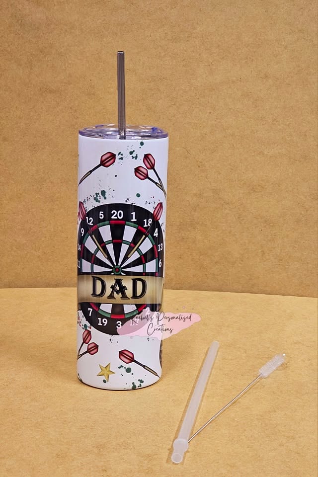 Personalised darts 20oz tumbler