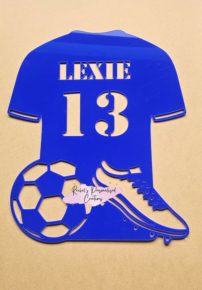Football acrylic wall/door sign