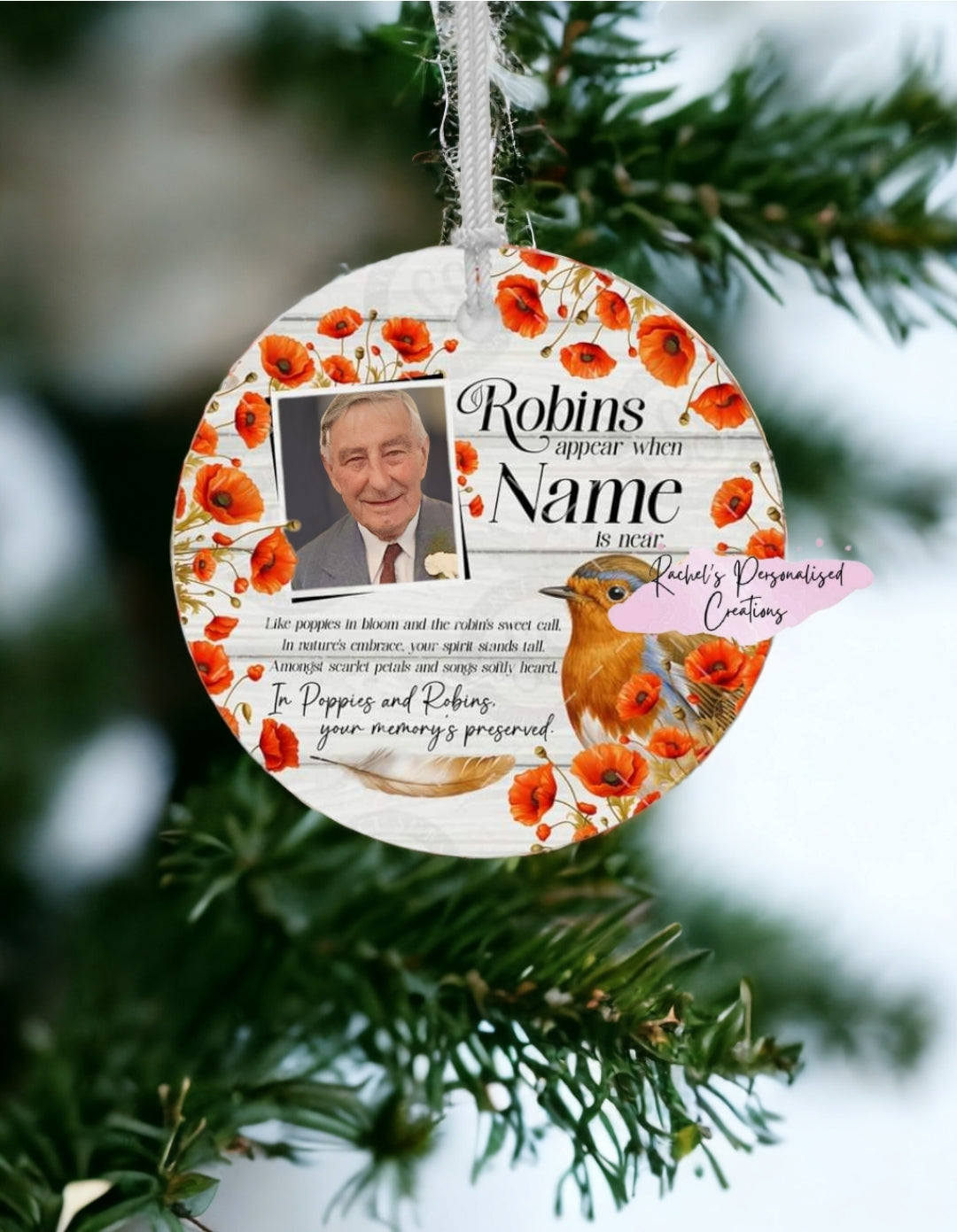 Robbins Appear acrylic bauble