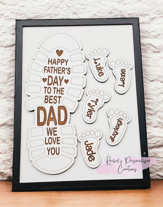 Personalised Father's Day plaque