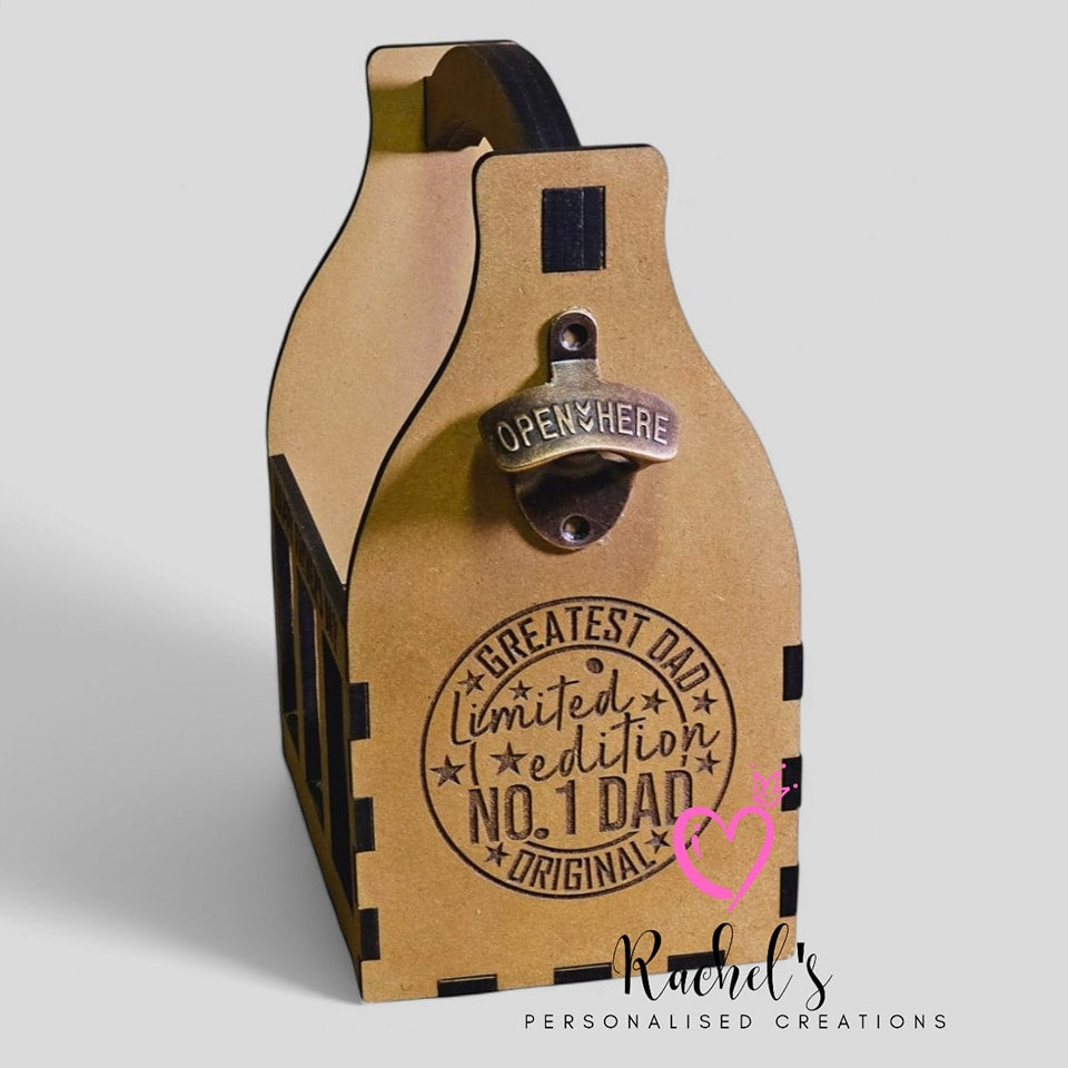 Beer caddy personalised
