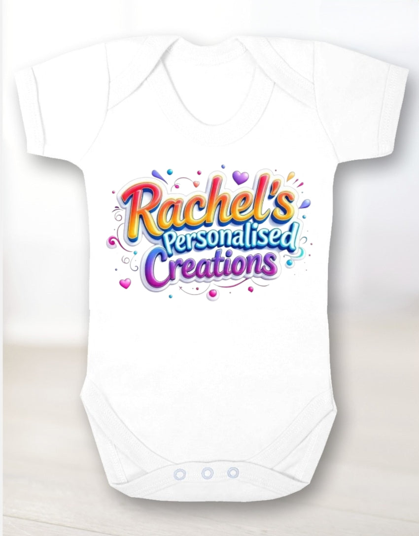 Personalised baby vest