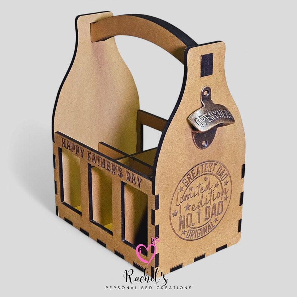 Beer caddy personalised