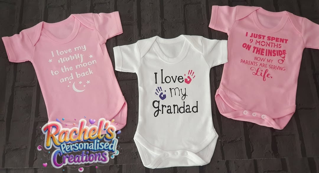 Personalised baby vest