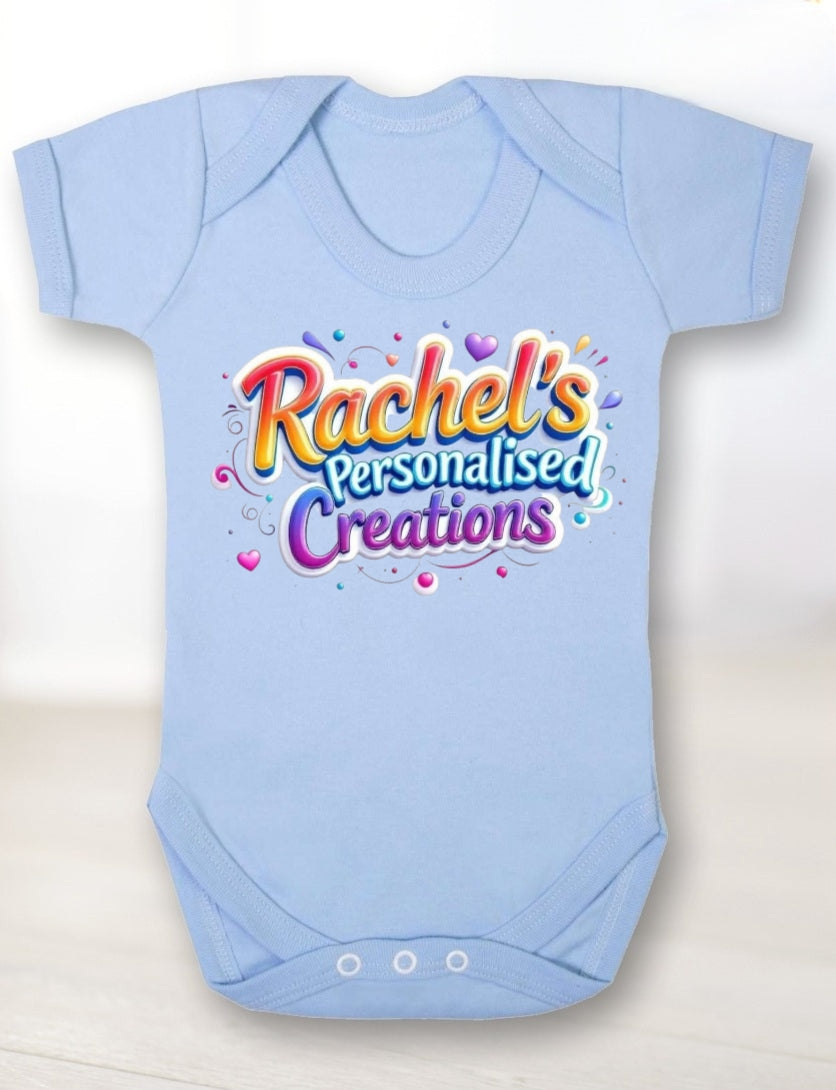 Personalised baby vest