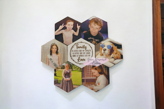 Single Hexagon photo tile