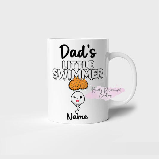 Dad's little swimmer mug