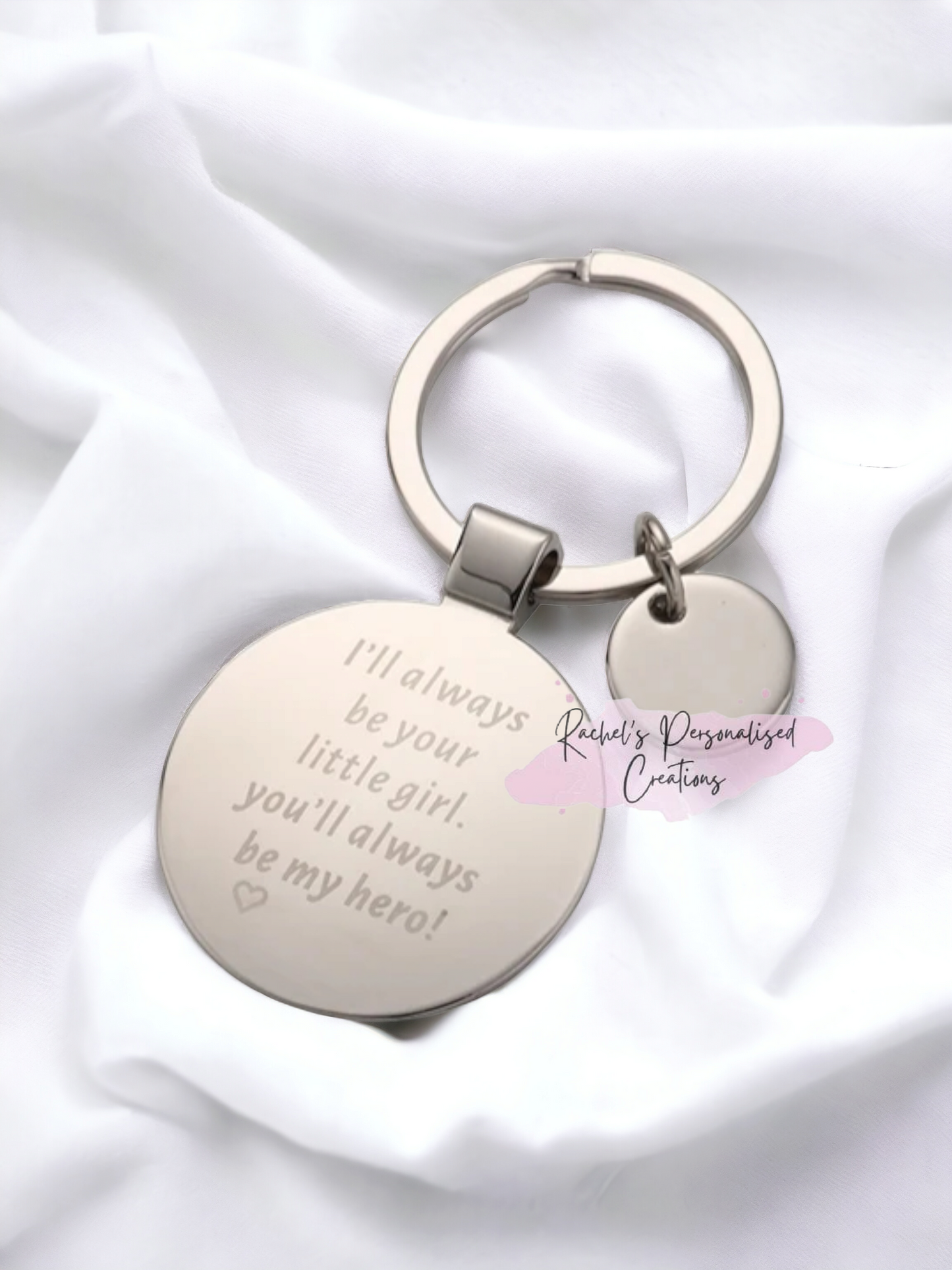 Personalised dad keychain