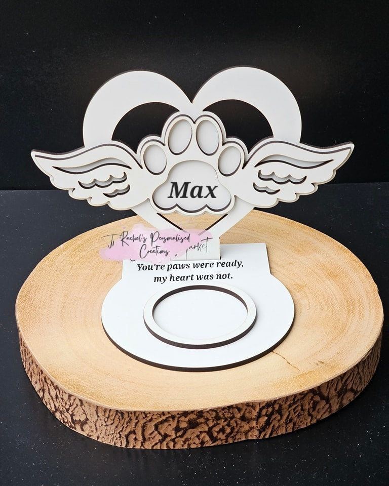 Pet memorial candle holder