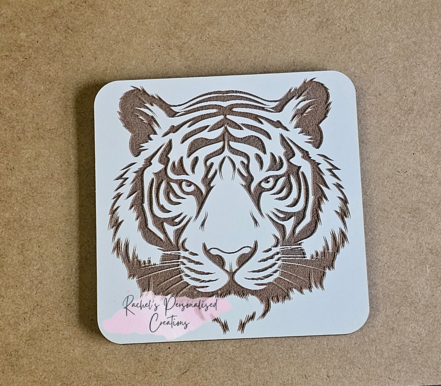 Wooden engraved coasters