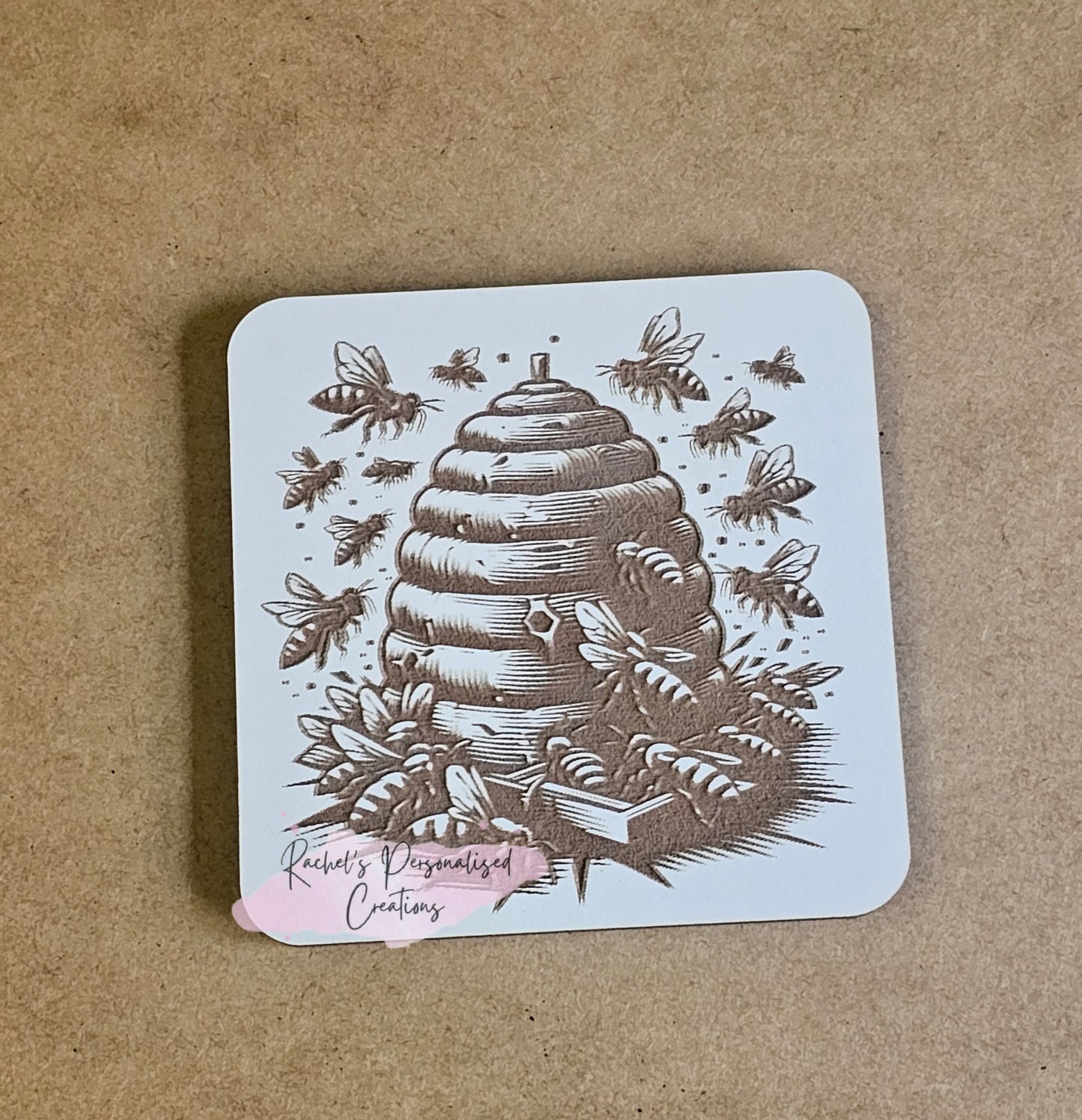 Wooden engraved coasters