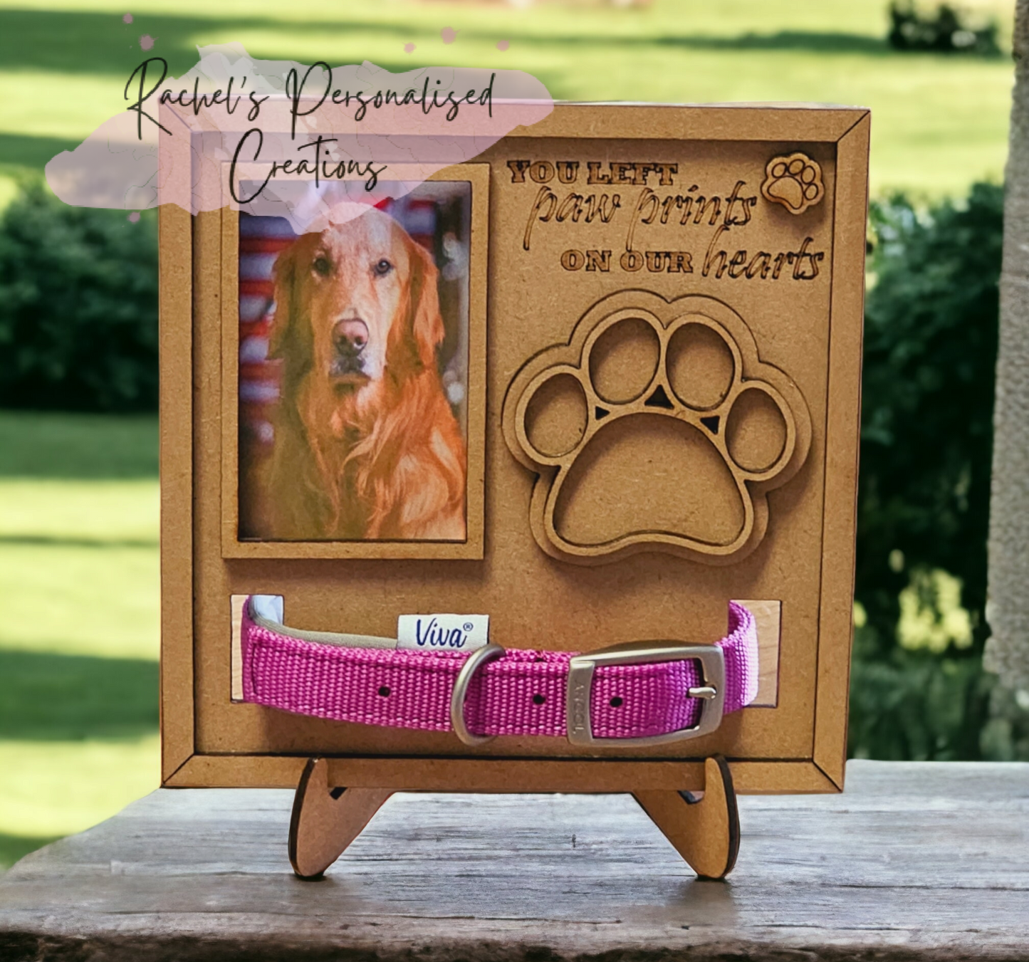 Mdf pet memorial plaque