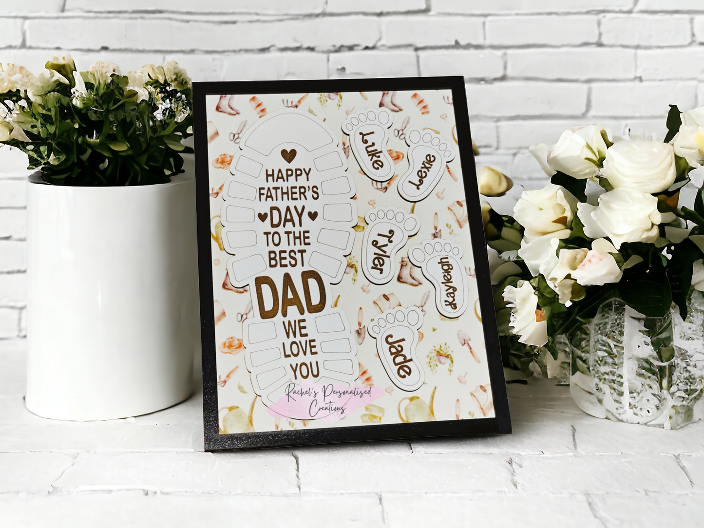 Personalised Father's Day plaque