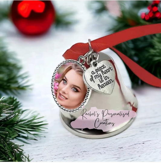 Personalised Memorial Christmas Bell Tree Decoration