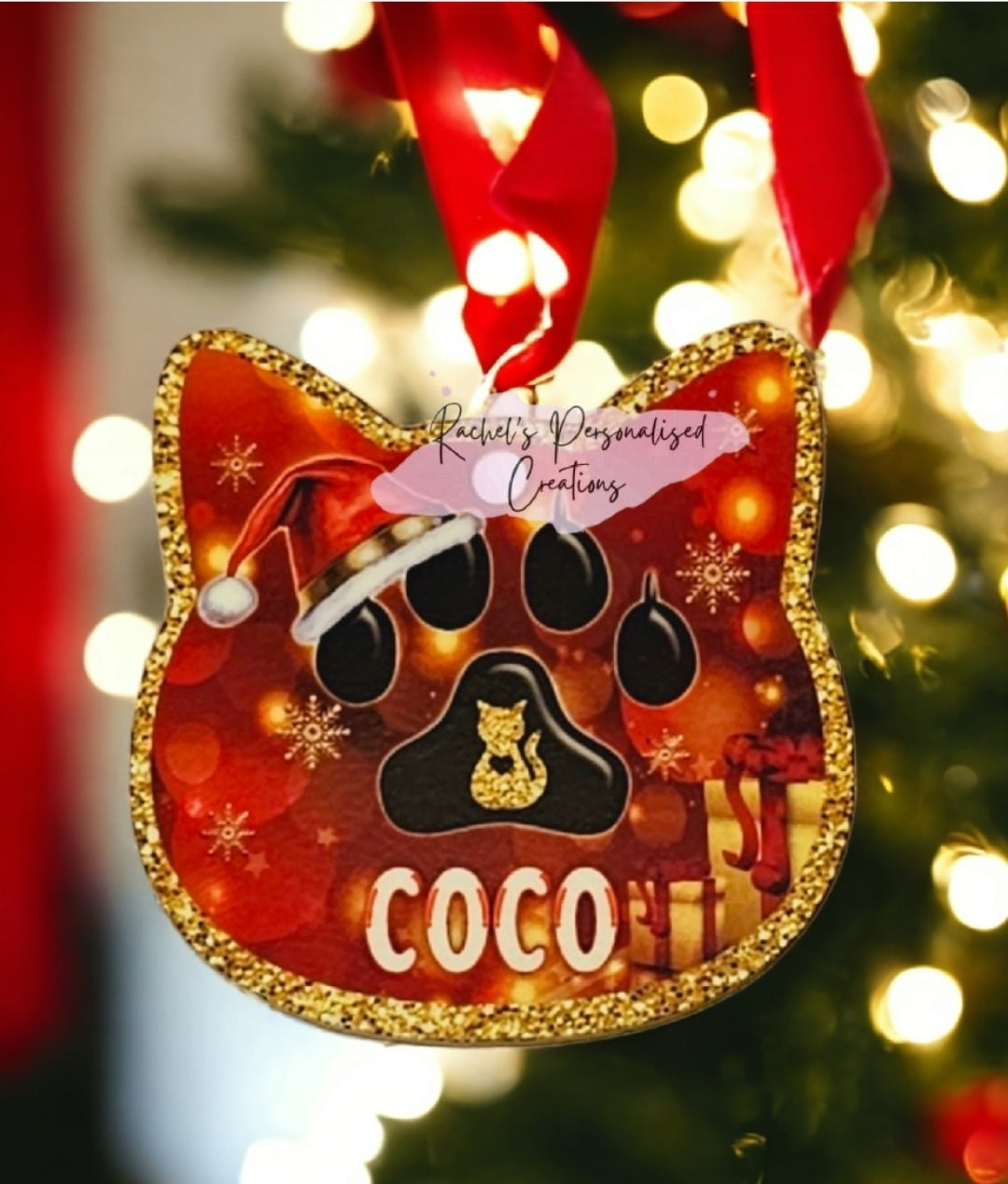 Personalised Cat bauble