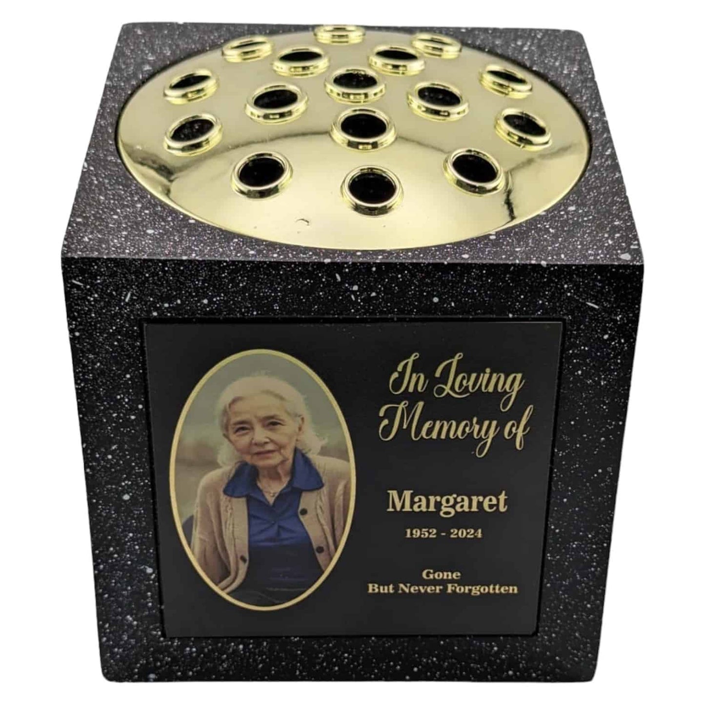 Personalised Memorial Rose Bowl Grave Marker Flower Pot