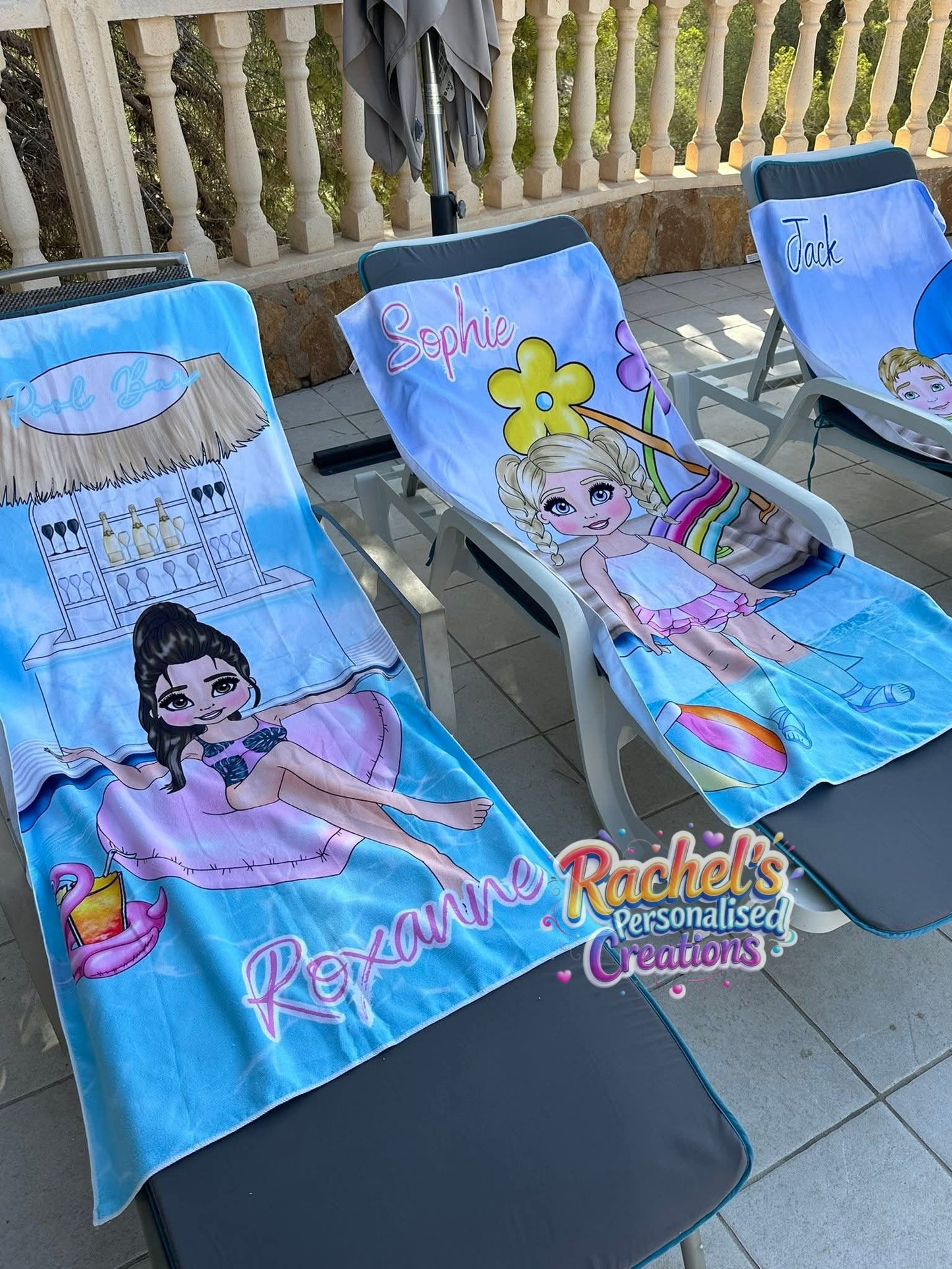 Custom made beach towel