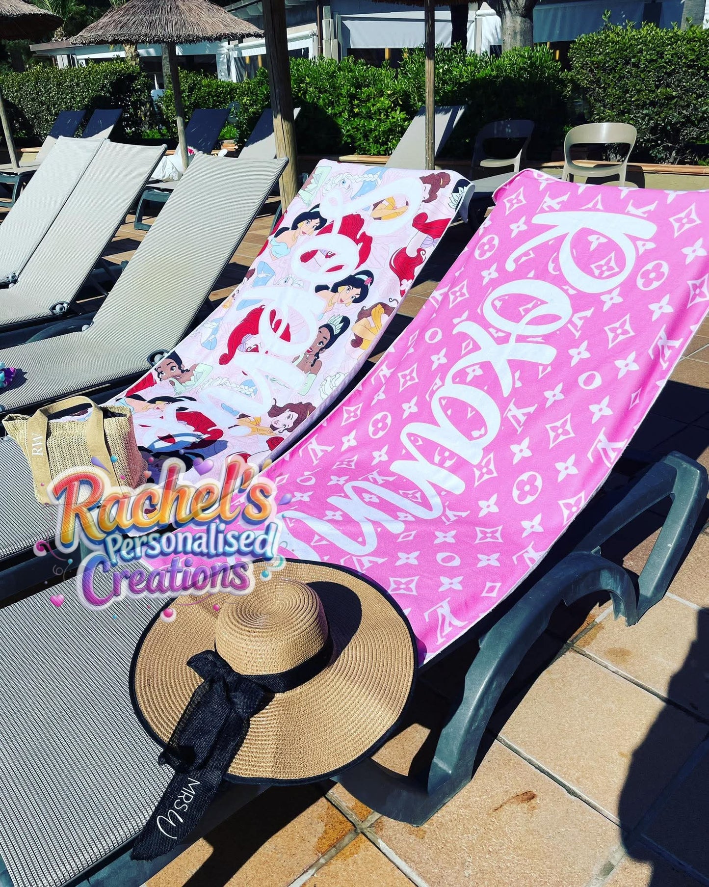 Custom made beach towel