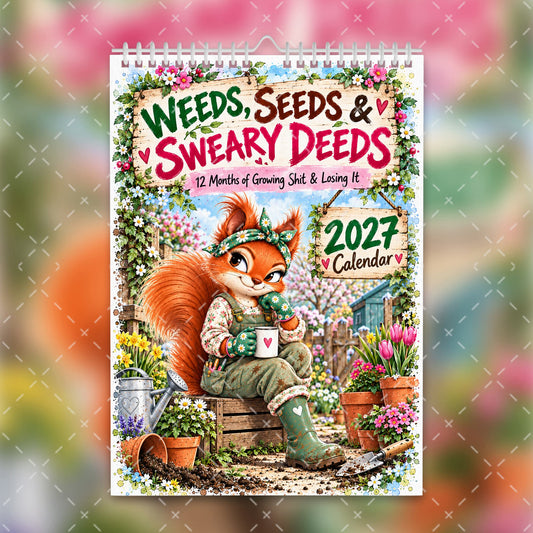 2027 Funny Sweary Gardening Calendar – Weeds, Seeds & Sweary Deeds