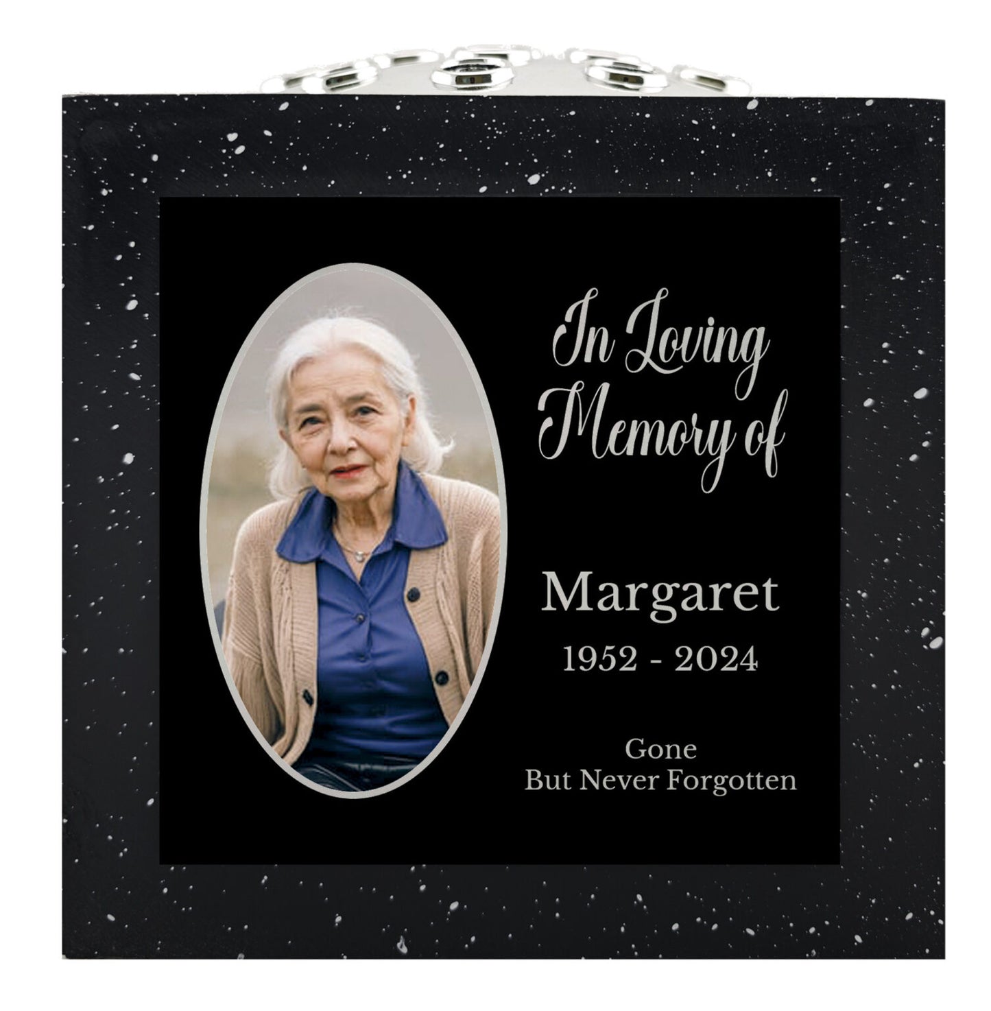 Personalised Memorial Rose Bowl Grave Marker Flower Pot