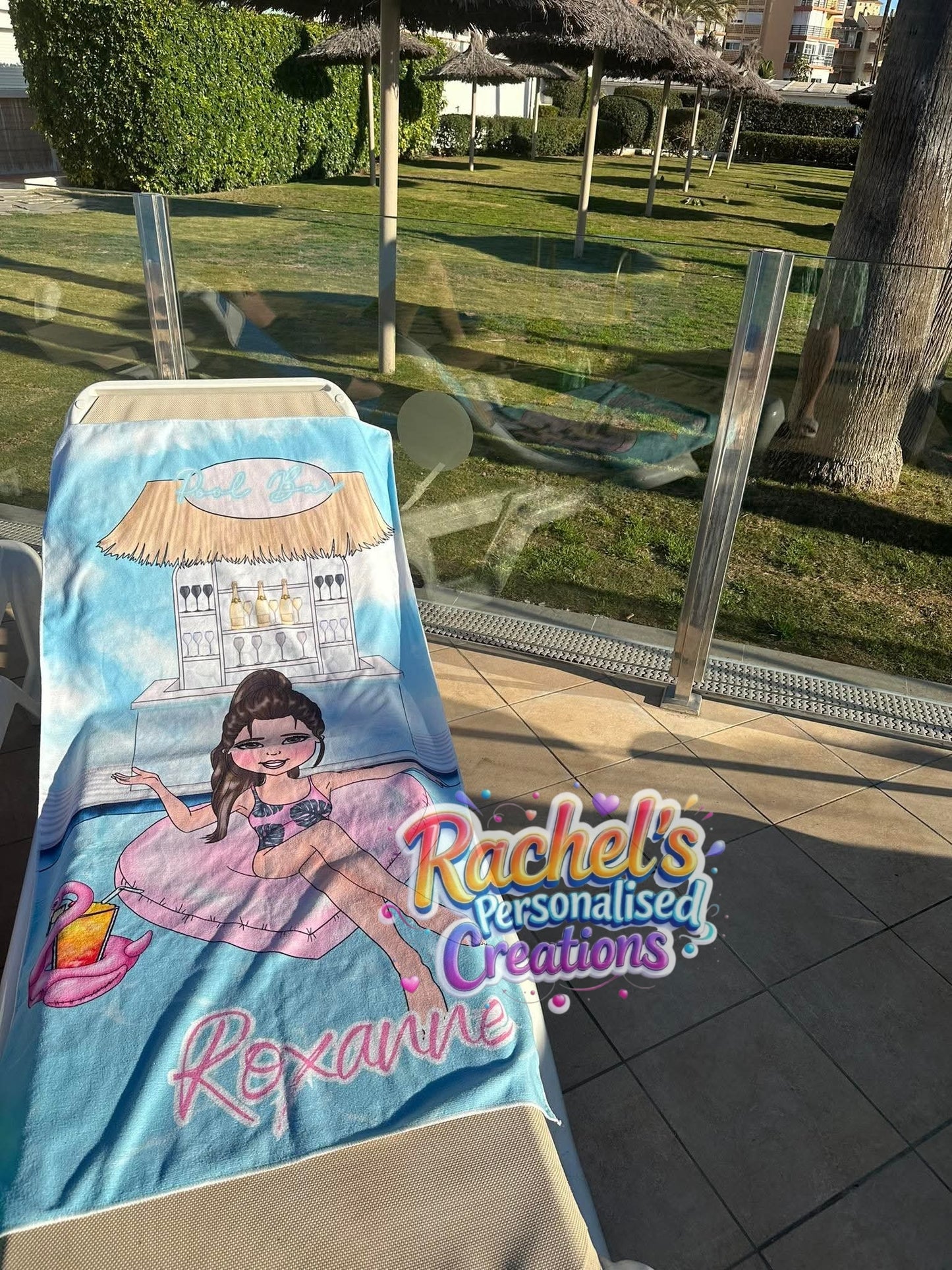 Custom made beach towel