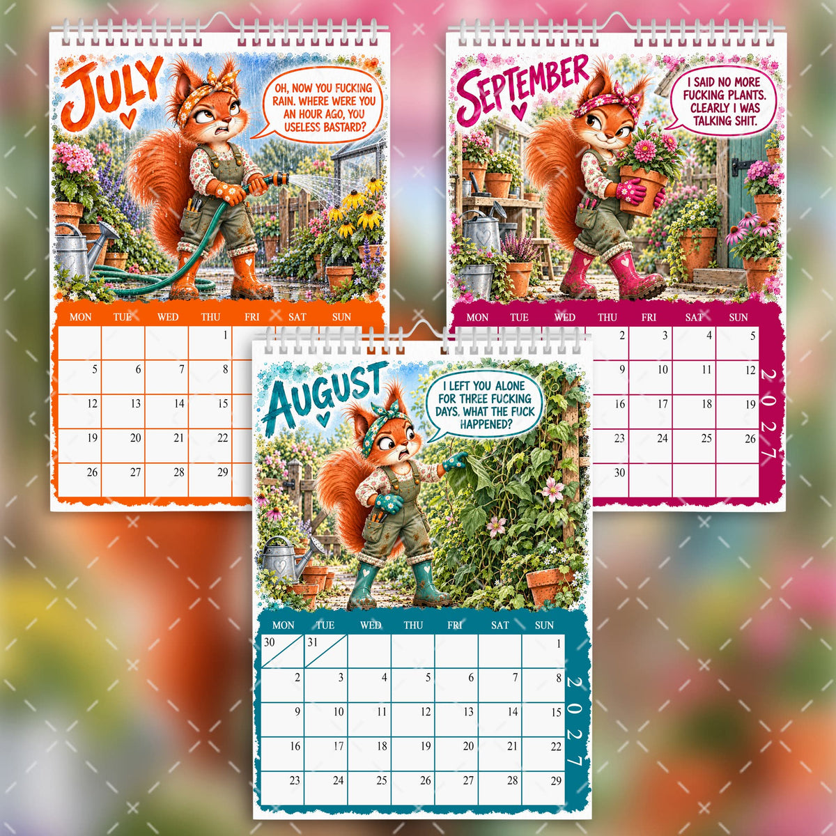 2027 Funny Sweary Gardening Calendar – Weeds, Seeds & Sweary Deeds