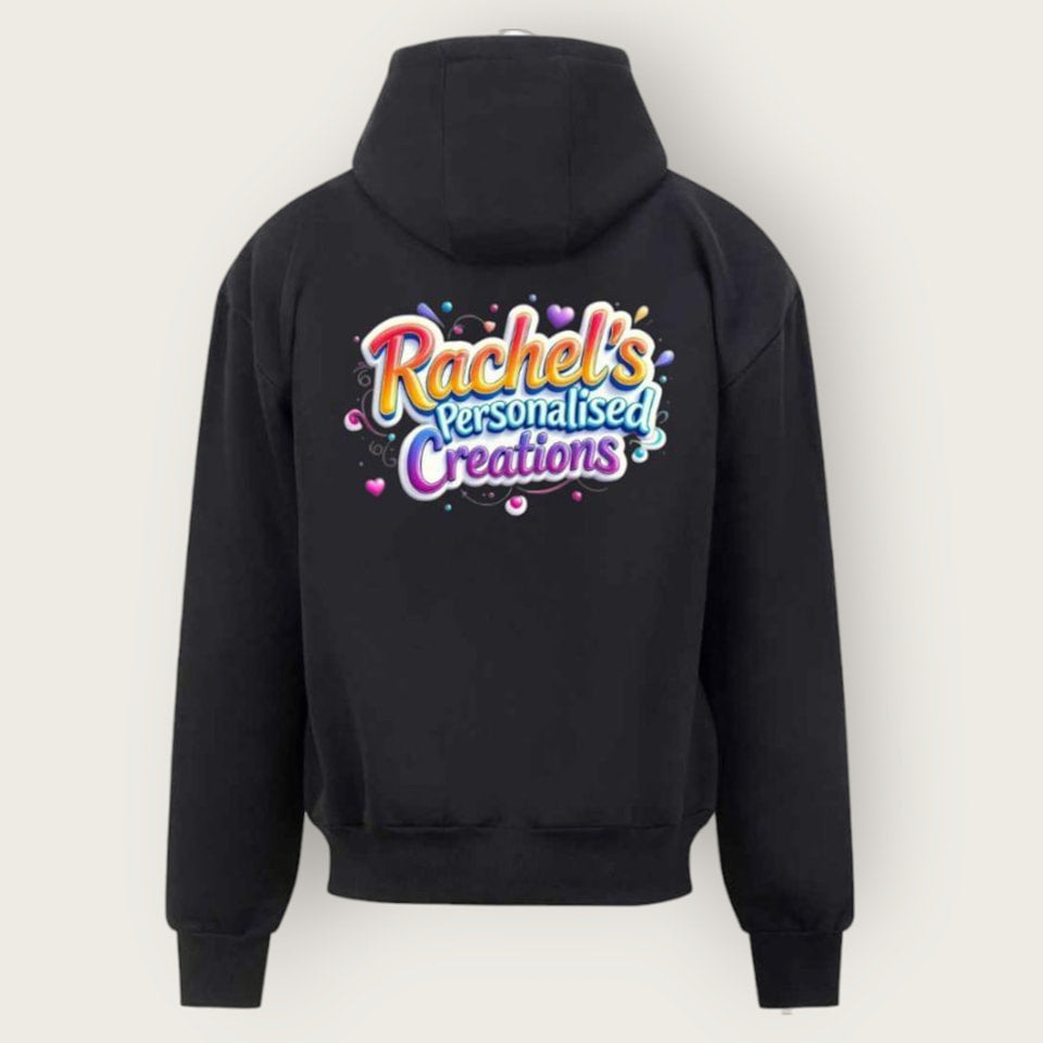 Personalised zip hoodie