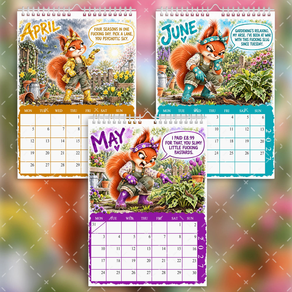 2027 Funny Sweary Gardening Calendar – Weeds, Seeds & Sweary Deeds