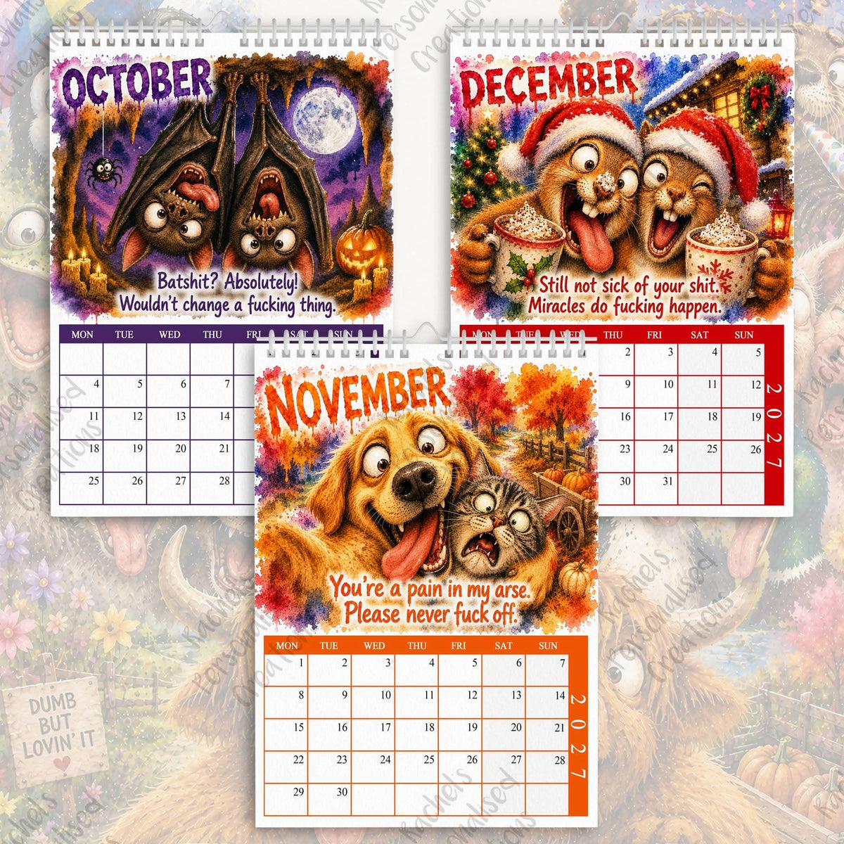 2027 Best Cunts Forever Calendar – Funny Sweary Friendship Gift