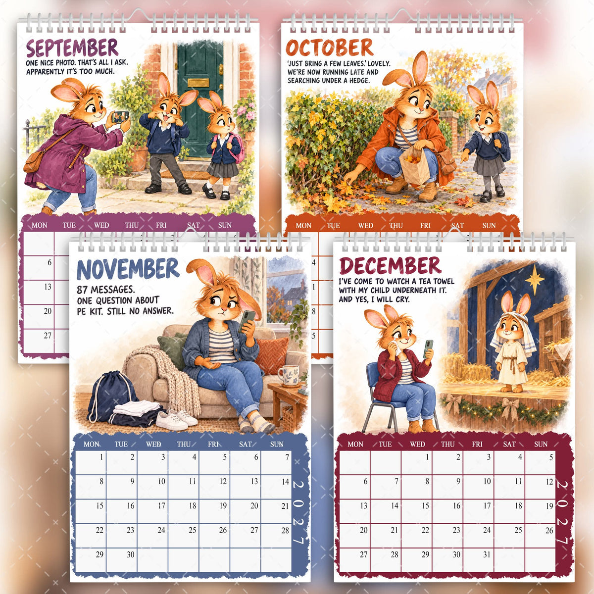 Funny School Mum Calendar 2027 – School Mum Life & Everyday Strife