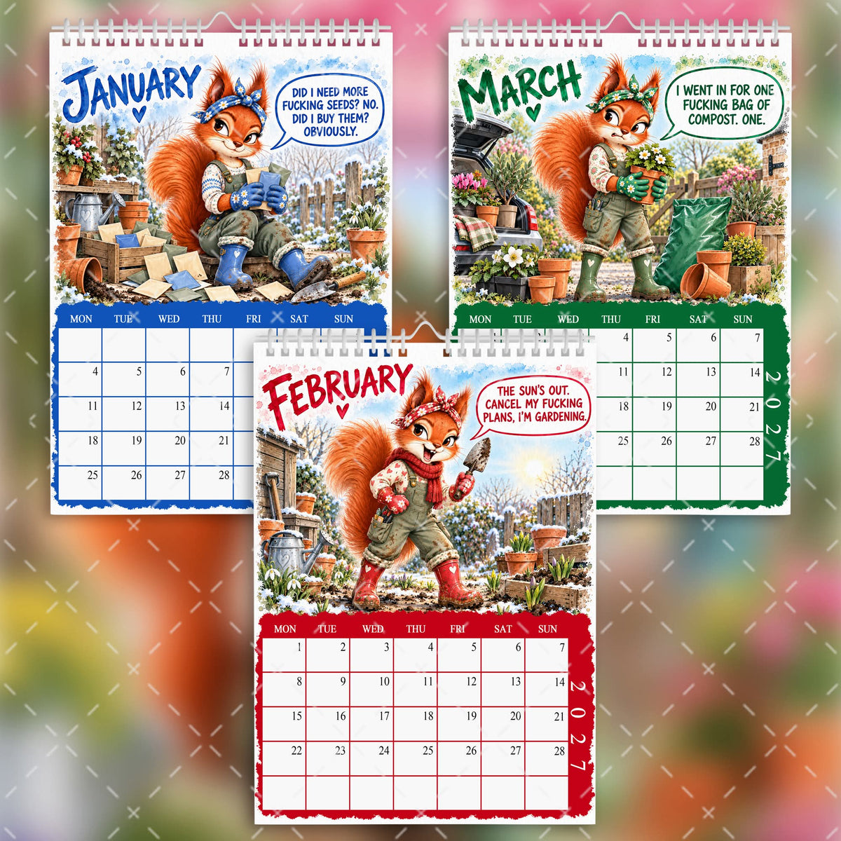 2027 Funny Sweary Gardening Calendar – Weeds, Seeds & Sweary Deeds
