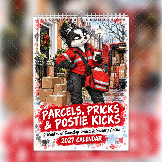 2027 Funny Sweary Postie Calendar – Parcels, Pricks & Postie Kicks
