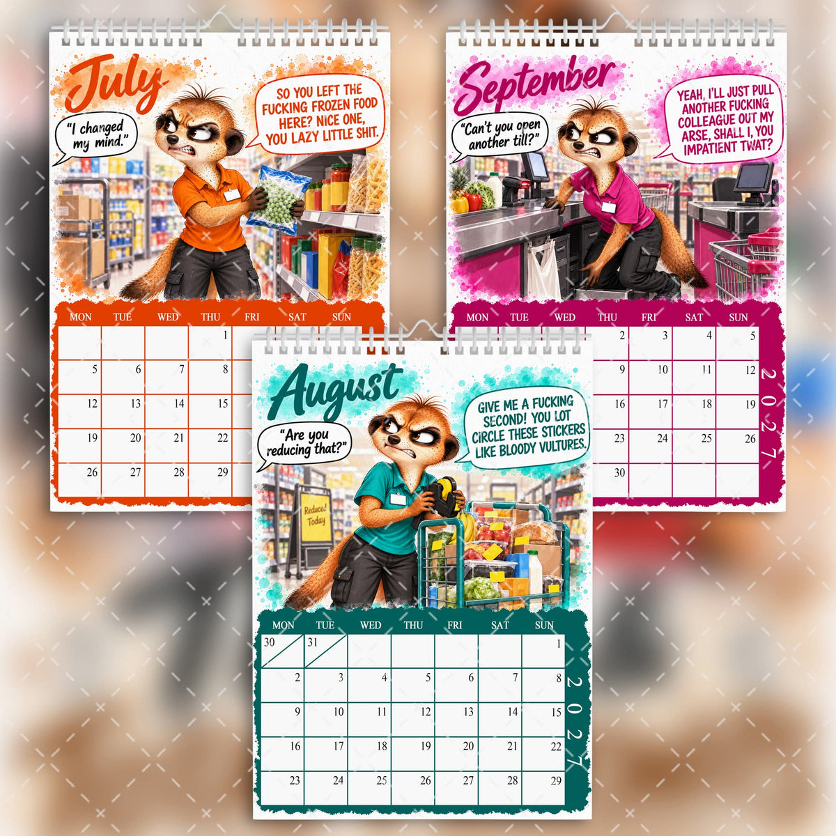 2027 Sweary Retail Worker Calendar – Tills & Total Fuckwits