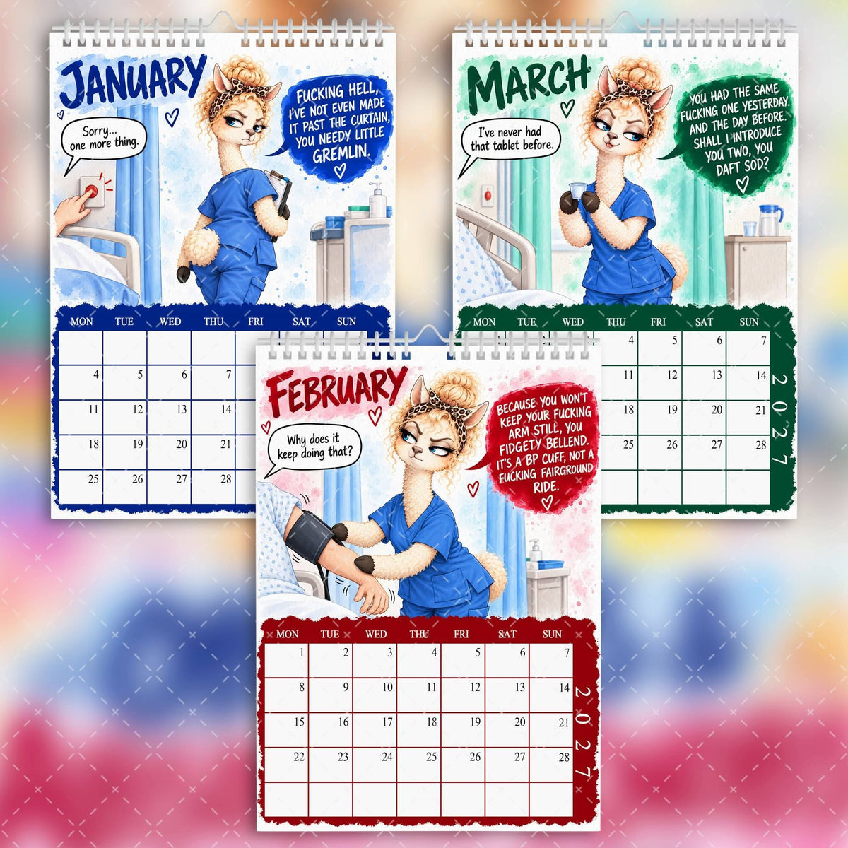 2027 Sweary Nurse Calendar – Obs, Sobs & Absolute Knobs
