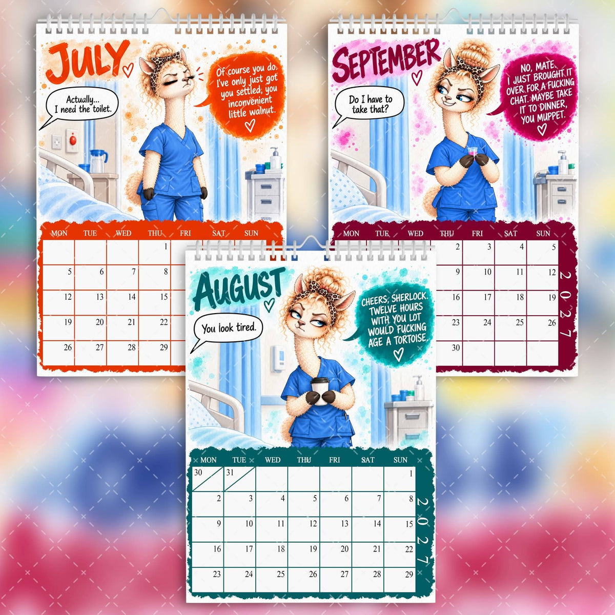 2027 Sweary Nurse Calendar – Obs, Sobs & Absolute Knobs