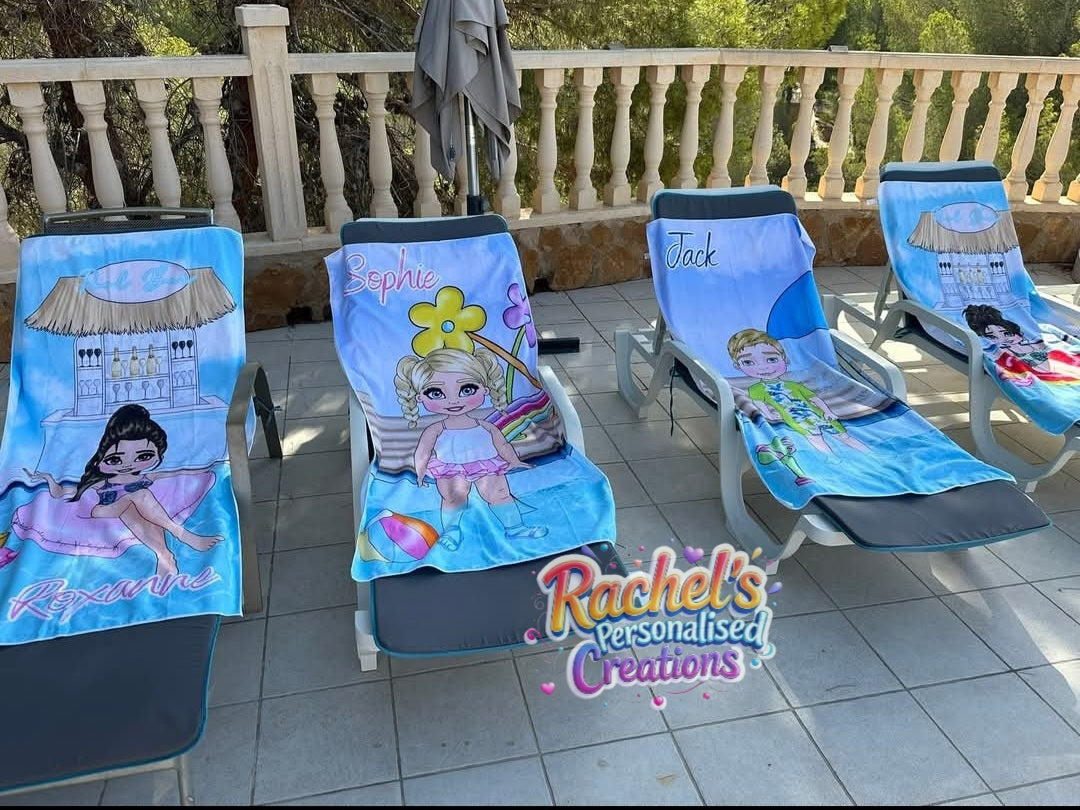 Custom made beach towel