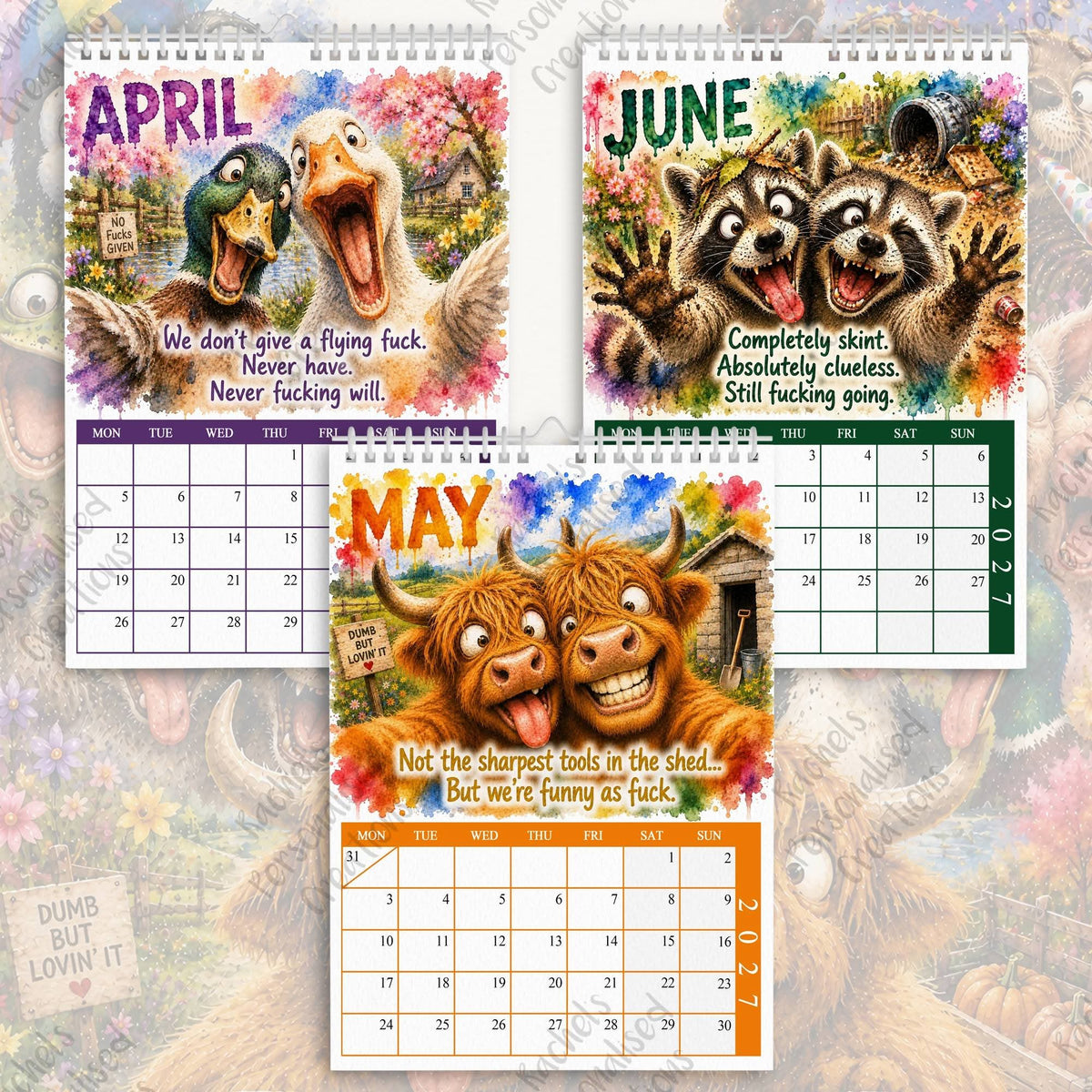 2027 Best Cunts Forever Calendar – Funny Sweary Friendship Gift