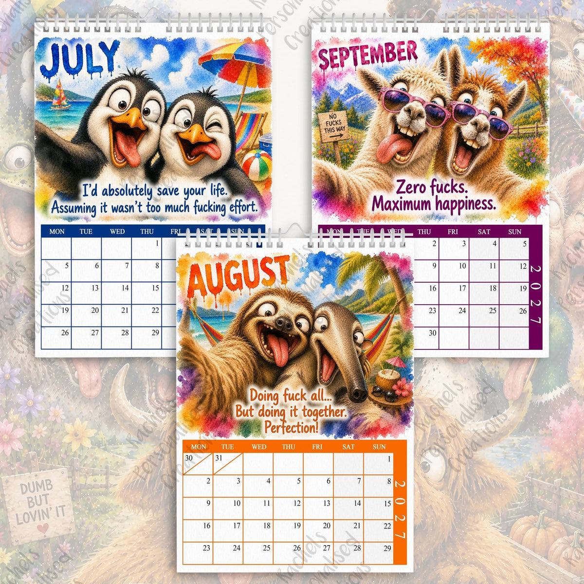 2027 Best Cunts Forever Calendar – Funny Sweary Friendship Gift