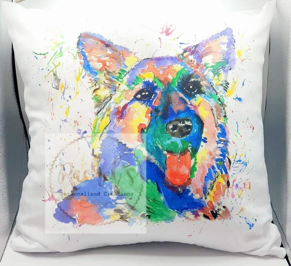 Watercolour cushions