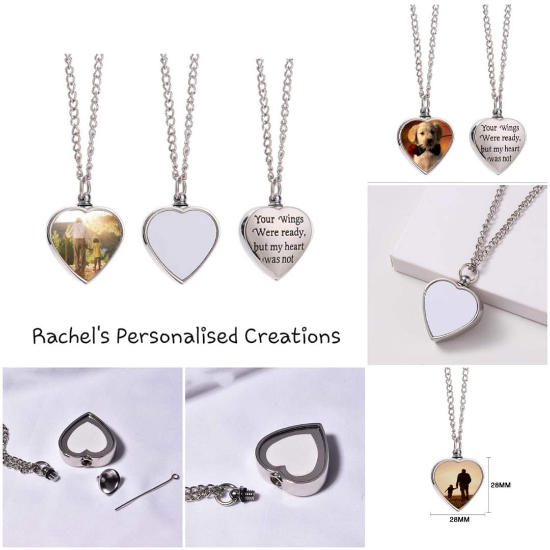 Photo urn necklace