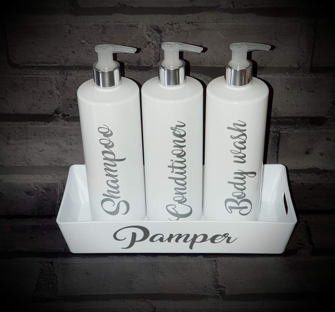 Personalised Pump bottle set