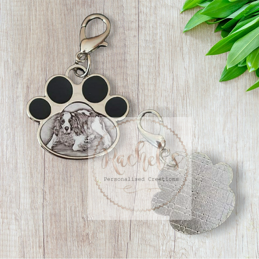 Pet paw keyring