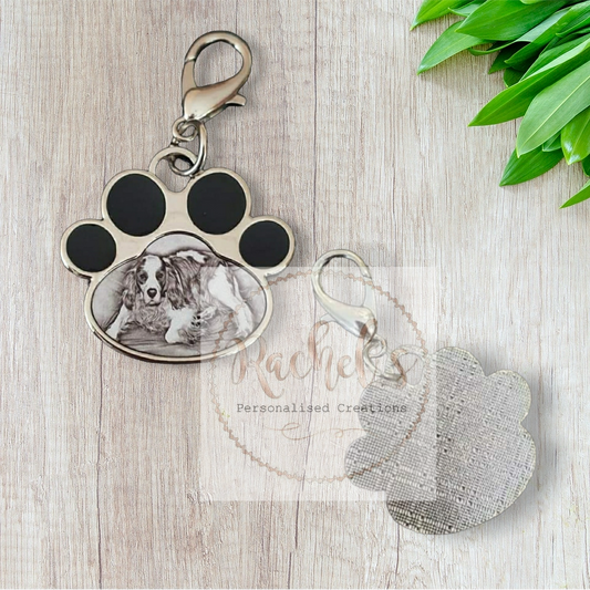 Pet paw keyring