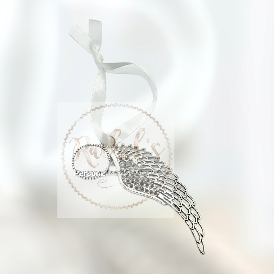 Personalised Photo Angel Wing Decoration