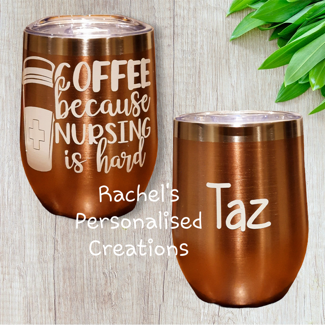 Personalised 12oz Double Wall Thermos Cup Mug