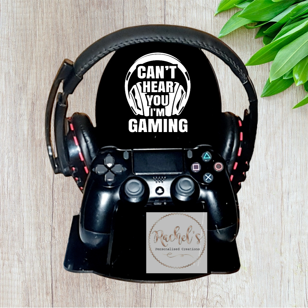 Gaming headset and controller stand